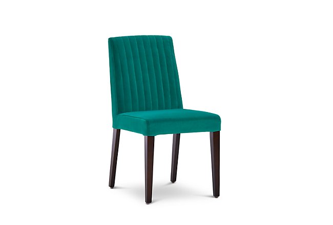 Fraser Teal Velvet Upholstered Side Chair Dining Room Chairs