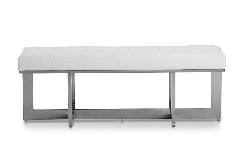 Cortina White Uph Bench Bedroom Benches City Furniture